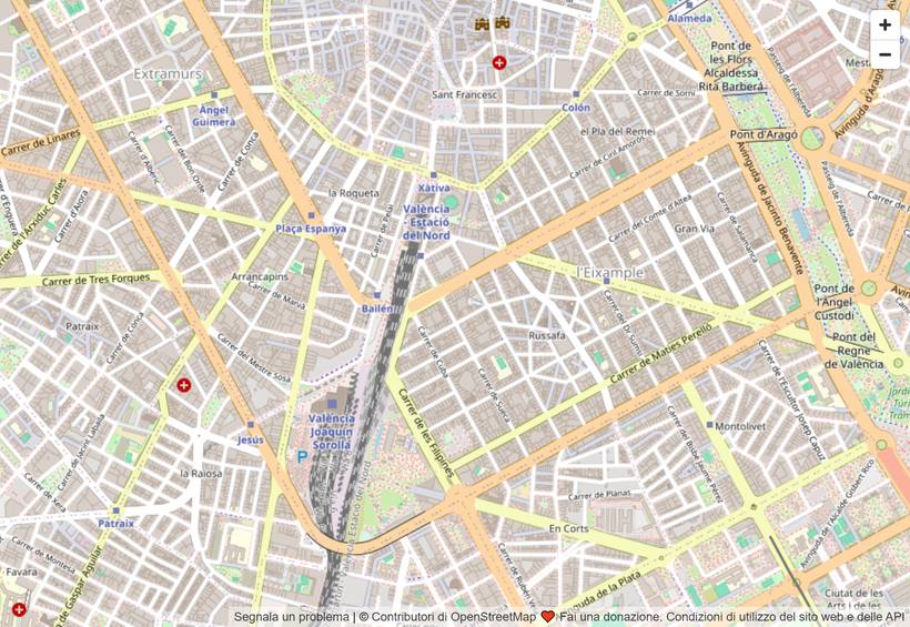 Mapa de Ruzafa, Valencia